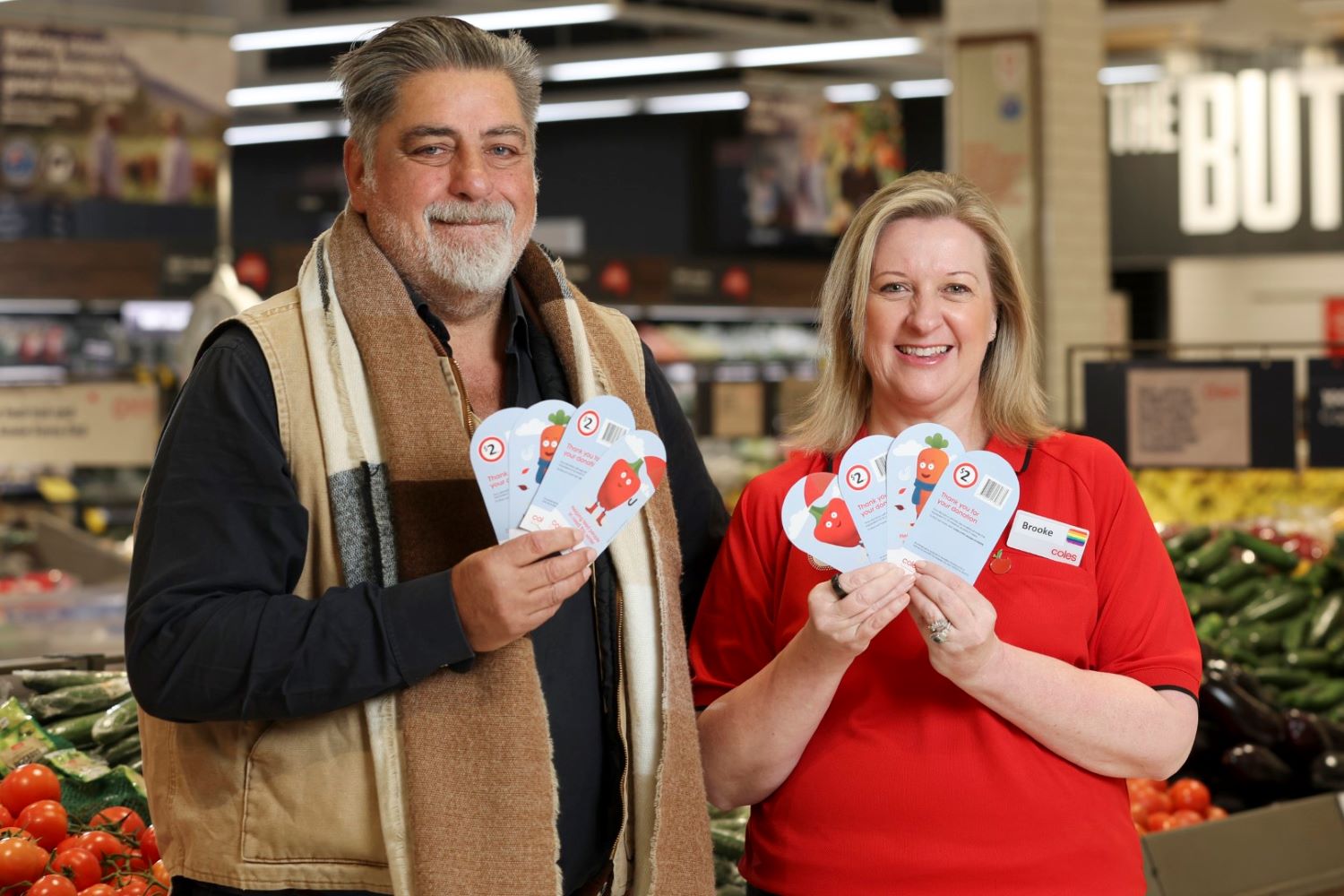 Matt Preston and Coles General Manger Sustainability Brooke Donnelly